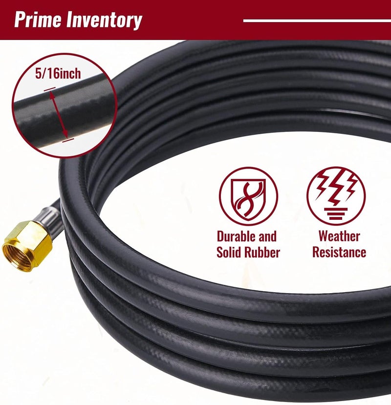 CALPOSE 6 Feet Propane Hose with Regulator, Universal Gas Grill Regulator and Hose for Blackstone 28''/36'' Griddle, Weber Grill, Propane fire pit and More, 3/8" Female Flare for Most LP Gas Grills - Image 4